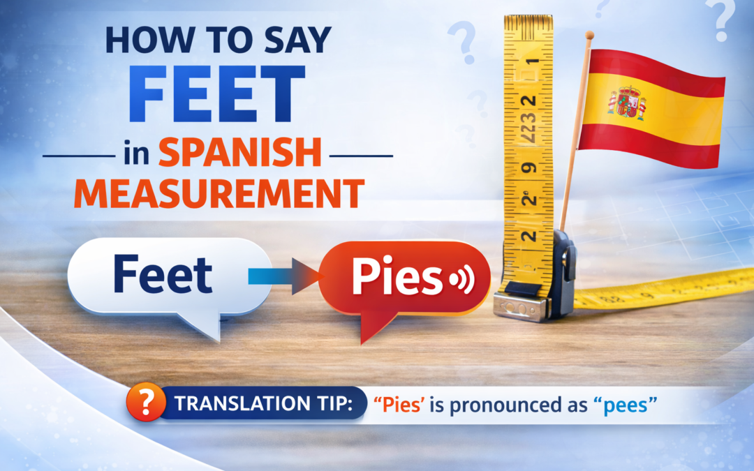 How to Say Feet in Spanish Measurement