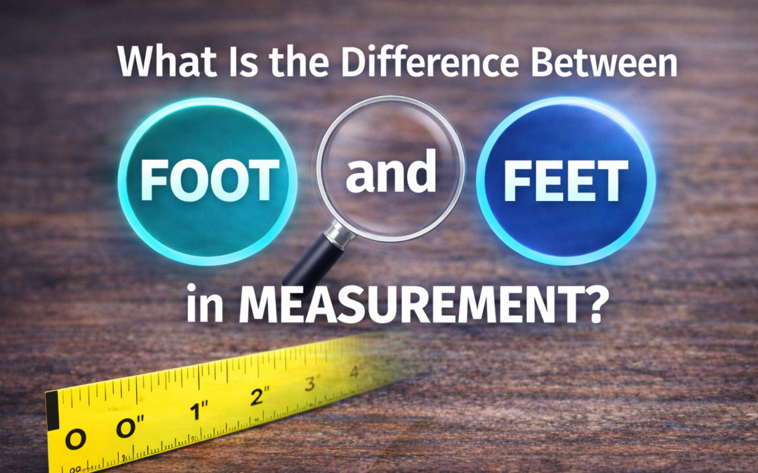 what is the difference between foot and feet in measurement?
